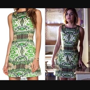 Alice + Olivia "Carrie" Boatneck Structured Dress